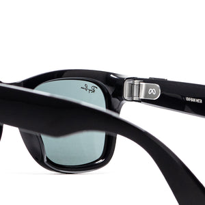 Ray-Ban Meta Wayfarer (Size 53) - Shiny Black/G15 Green