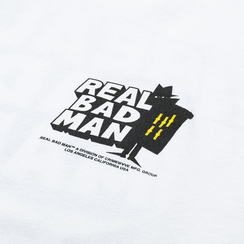 Real Bad Man Classic Tee - White
