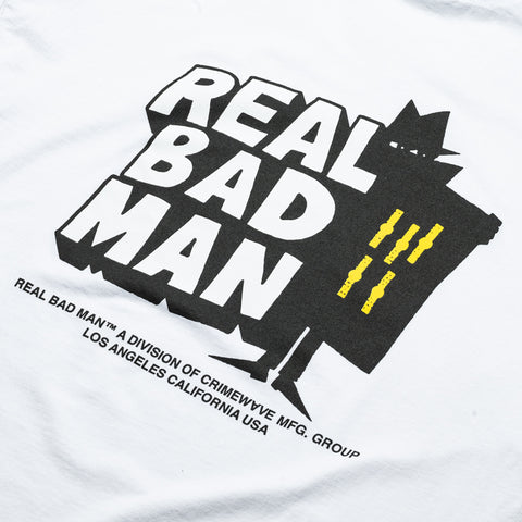 Real Bad Man Classic Tee - White