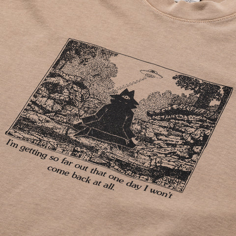 Real Bad Man Warning Tee - Beige