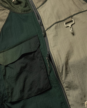 RC Outdoor Supply Fleece Lined Griffith Running Jacket - Green Gradient