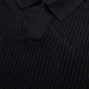 Represent Beverly Knit Polo - Jet Black