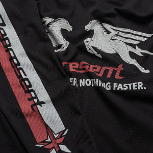 Represent Mesh Pegasus L/S Tee - Jet Black