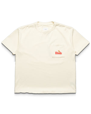 Rhude American Spirit Pocket Tee - Vintage White/Red