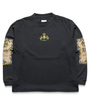 Rhude Bordeaux Reserve L/S Tee - Vintage Black/Green
