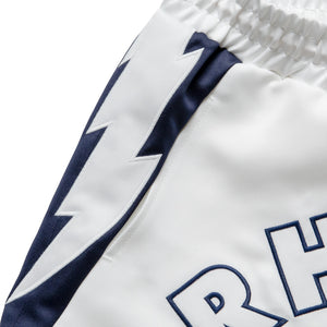Rhude Logo Lightning Shorts - White/Navy