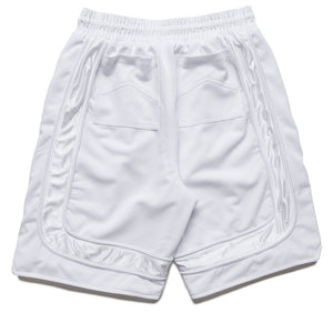 Rhude Mesh Piping Baggy Track Shorts - White/White