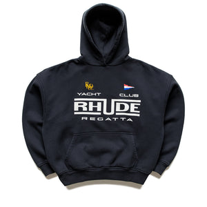 Rhude Regatta Club Hoodie - Vintage Black/Whtie
