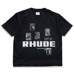 Rhude Winter 91 Rallye Tee - Vintage Black/White
