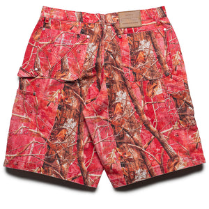Ryoko Rain Tree Camo Double Knee Oversized Shorts - Pink Camo