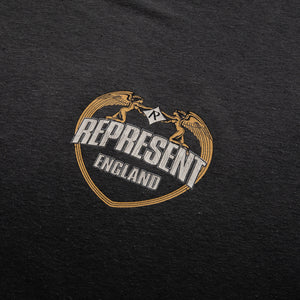 Represent Angel Border Tee - Stained Black