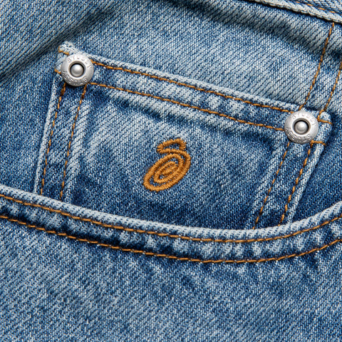 Stussy Big Ol Jeans - Indigo Stone Wash
