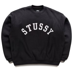 Stussy Sun Faded Oversized Crew - Black