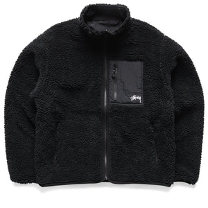 Stussy Sherpa Reversible Jacket - Black