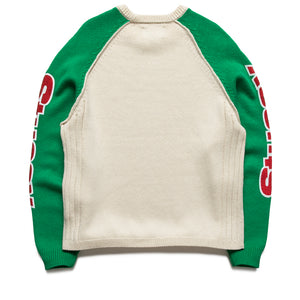 Stussy Two Tone Raglan Sweater - Natural