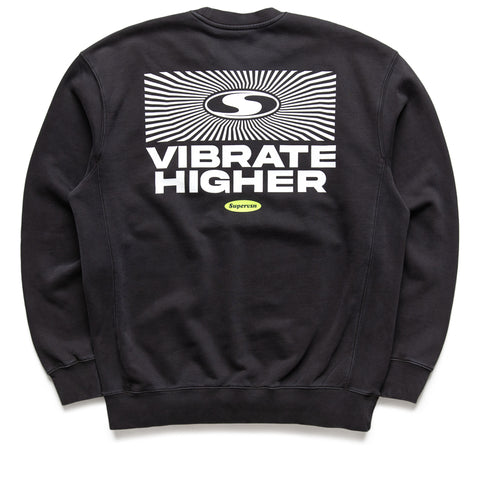 Supervsn Vibrate Higher Crewneck - Vintage Black