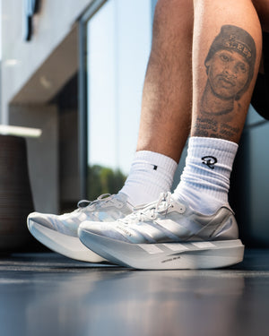 Satisfy x Adidas Adizero Adios Pro Evo2 - Silver Metallic/Silver Metallic