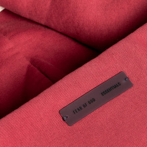 Women's Fear Of God Essentials Classic Hoodie - Crimson