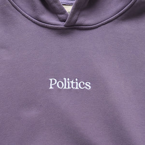 Politics Vintage Wash Hoodie - Purple