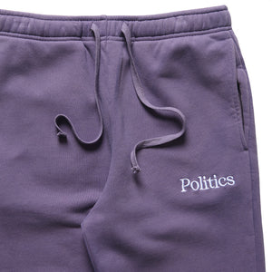 Politics Vintage Wash Sweatpants - Purple