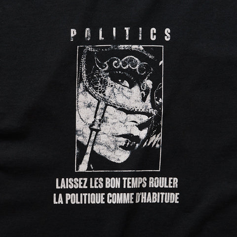 Politics Masquerade Tee - Vintage Black