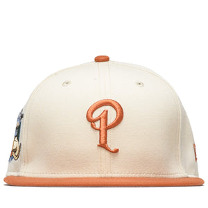Politics x New Era City Series 59FIFTY Fitted Hat - Cream/Rust