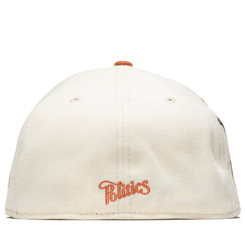 Politics x New Era City Series 59FIFTY Fitted Hat - Cream/Rust