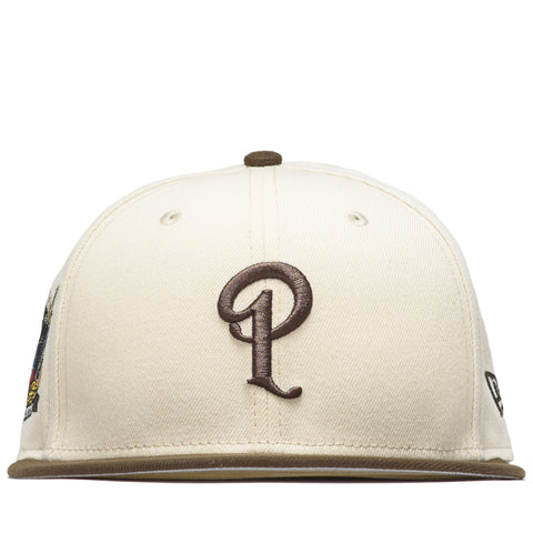 Politics x New Era City Series 59FIFTY Fitted Hat - Cream/Walnut