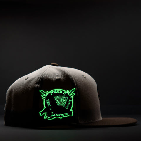 Politics x New Era City Series 59FIFTY Fitted Hat - Cream/Walnut