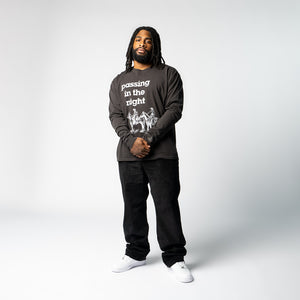 One Of These Days Passing in the Night L/S Tee - Black