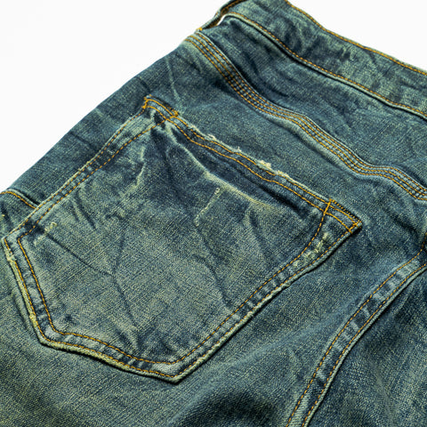 Purple Brand Dirty Patina Low Rise Skinny Jean - Dark Indigo