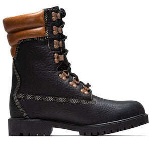 Timberland Heritage Tall Waterproof Boot - Black Full Grain/Rust