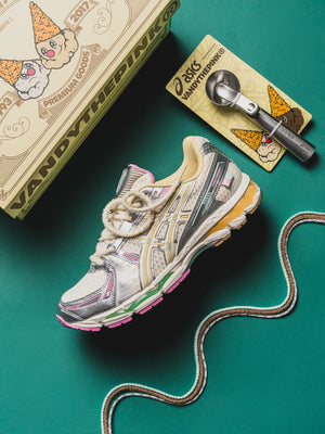 VANDYTHEPINK x Asics Gel-Kayano 12.1 - Antique White/Antique White