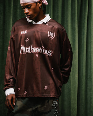 Nahmias Scribble L/S Soccer Jersey - Brown