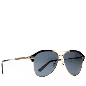 Gucci Aviator Sunglasses - Black/Gold